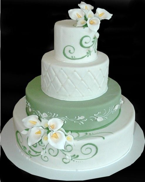 Calla Lilly mint cake at McArthur's Bakery